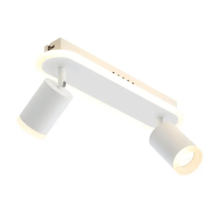 CBJKTX 2 Focos de techo LED GU10 blanco cálido Metal 330 °   Giratorio para dormitorio, pasillo, comedor, cocina, sala de estar - 1