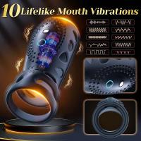 Leten-Anillo de manga vibratoria para hombre, juguete vibrador para estimular el punto G, entrenador de erección, retardante de eyaculación, juguete sexual 18+ - details 1