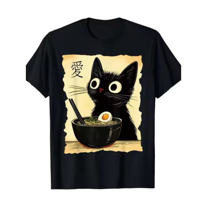 Camiseta estampada de moda para hombre, confección sencilla que resalta la masculinidad, material de algodón puro, combinación de colores sólidos tranquilos y estampados vibrantes, cómoda y transpirable, un clásico imprescindible para el verano. - 1