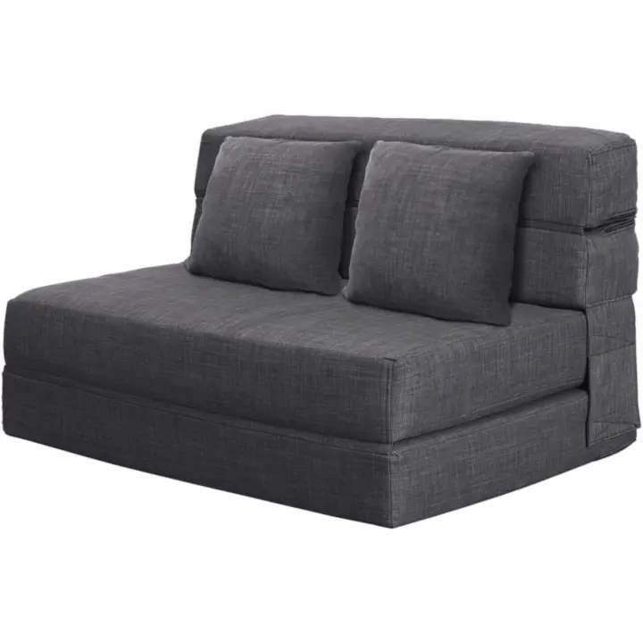 Sofá de Terciopelo Plegable Cama con Memoria de Espuma y Almohada Colchón Sofá Lavable - 1