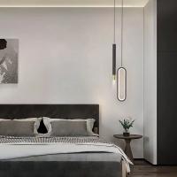 Lámpara de techo colgante con estilo, candelabro de cordón, decoración moderna para dormitorio y mesita de noche - details 1
