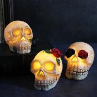 Lámpara de Calavera de Resina LED Decoración de Festival de Fantasmas de Halloween - details 12