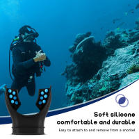 Regulador de Boquilla de Snorkel Boquilla de Buceo Accesorio Universal Reemplazo Respirador de Silicona de Buceo Azul - details 3