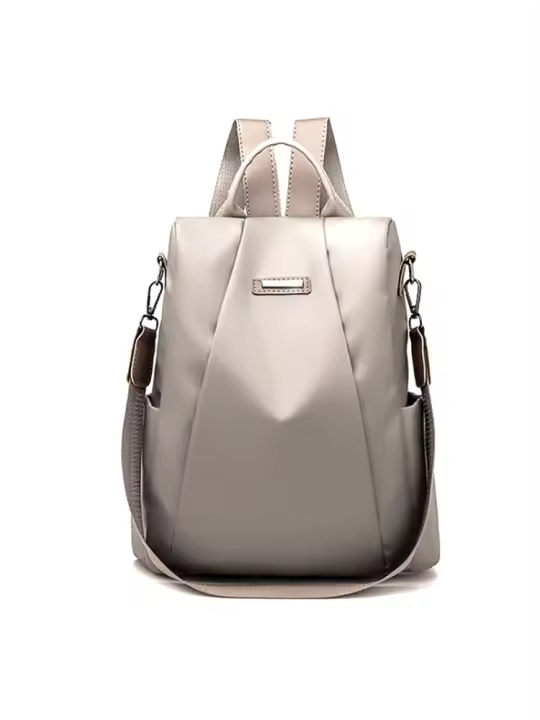 Mochila de viaje impermeable de lona Oxford para mujer, bolso de hombro doble antirrobo de nailon. - 1