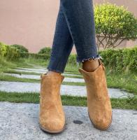 Nuevos zapatos de mujer de otoño con estampado de leopardo, tacón alto, botas Martin con tacón de cuña - details 14