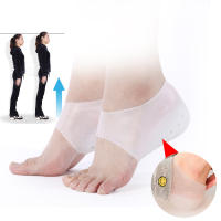 Plantilla Invisible con aumento de altura para hombre y mujer, calcetines de silicona con tacón, 2,5 cm, suela blanca para fascitis plantar - details 22