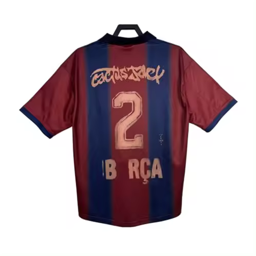 Camisetas de fútbol retro, Camiseta de esqueleto local del BarcelonaES 2000-01 - 1