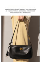 Bolso para mujer Nuevo bolso Kelly Bolso para las axilas Bolso cuadrado pequeño con cierre de cuero Bolso bandolera de hombro para viajeros - details 2