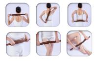 Masajeador de Drainaje Límpico de Madera Herramienta de Masaje Manual para Alivio del Dolor de Cuello y Espalda Moldeo Corporal - details 0
