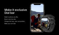 El reloj inteligente AK47 se puede conectar a través de Bluetooth para llamadas y medición del ritmo cardíaco, Material impermeable IP68 - details 10