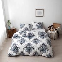 Juego de funda nórdica con flores de acuarela botánica, fundas de edredón de poliéster ligeras Queen, funda de edredón con estampado Floral moderno, ropa de cama - details 7