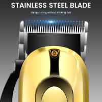 Hatteker-maquinilla eléctrica para cortar el pelo, salón profesional, cortapelos de alta potencia, uso doméstico, afeitadora de barba, empujador, carga USB - details 6