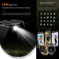El Smart Watch militar para los hombres responde/hace la llamada, reloj elegante con el compás de la linterna del LED - details 0