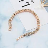 Pulsera elegante para mujer, cadena de circonita cúbica, diamantes de imitación, brazalete con incrustaciones brillantes, regalos - details 6