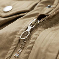 Chaqueta gruesa de lana para hombre, abrigo a prueba de viento con Cuello de piel y capucha, Parka informal de marca clásica, a la moda, novedad de invierno, 2024 - details 14