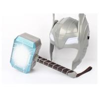 Traje de Héroe LED Luz Thor Casco Luminoso de Disfraz de Niño Juguete de Modelo de Terremoto - details 2