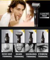 Afeitadoras eléctricas para hombres, afeitadora inalámbrica, recargable por USB, Barba, nariz, pelo, cejas, afeitado, Kits 4 en 1, limpieza Facial - details 2