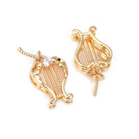 Colgante de Abalorio de Cuentas de Medio Agujero de Oro 18K Material de Metal de China - details 2