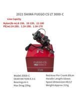 DAIWA-Carretes de pesca giratorios FUEGO CS LT 1000S-XH 2000S-XH 2021 2500-XH 2500S-XH 3000-C 3000CXH-OT 4000-C 5000-CXH 6000-H, 2500 - details 1