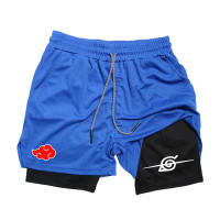 Pantalones Cortos de Doble Capa para Entrenamiento de Anime Secado Rápido, Multiuso, Talla M-3XL - details 5