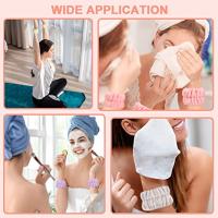 Muñequeras de microfibra reutilizables para mujer, muñequera deportiva para Spa, toalla para lavar la cara, Yoga, correr, absorbente, 1 par - details 4