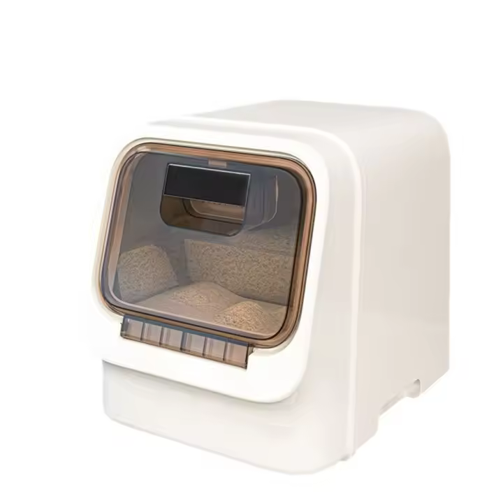 Cubo de arroz transparente para mantenimiento fresco, caja de almacenamiento de granos de arroz a prueba de fugas y humedad, latas selladas prácticas y selladas a prueba de agua - 1