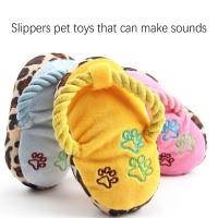 Zapatillas de felpa con forma de zapato para perros, Juguetes Divertidos para perros pequeños y medianos, para entrenamiento al aire libre, aliviar la ansiedad - details 4