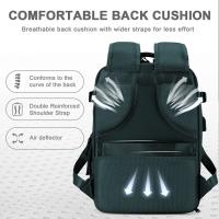 Bolsa de viaje de separación de ropa seca y húmeda de tela Oxford impermeable de gran capacidad para hombres y mujeres, mochila multifuncional de doble hombro. La mochila escolar y la mochila grande puede escribir el avión. - details 3