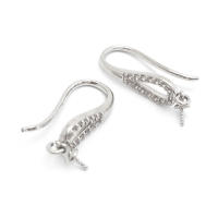 Latón color oro de 18 quilates, compatible con cuentas de medio agujero con ganchos de medio pasador para pendientes, joyería de alta calidad, accesorios para manualidades. - details 50