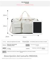 Bolsa de Viaje Plegable de Gran Capacidad Bolsa Deportiva Fitness para Hombres y Mujeres - details 2