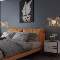 Lámpara De Pared Moderna Con Forma De Mariposa, Productos De Iluminación Decorativos Para Sala De Estar, Dormitorio Y Pasillo - details 3