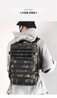 Mochila impermeable de nailon para exteriores, mochila táctica para deportes, Camping, senderismo, caza, 45L, 1000D - details 12