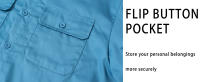 MAGCOMSEN Camisa de trabajo de manga larga de algodón para hombre, elegante y casual, con botones - details 4