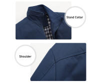 Chaqueta de Hombre Bomber Ligera Casual Abrigo con Cremallera para Primavera y Otoño Chaqueta de Moda Callejera Hip Hop con Bolsillo Material Exterior de Poliéster Cuidado de Tela Lavable en Máquina - details 8