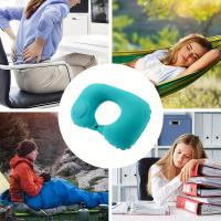 1 pieza Ultra-Suave Cojín de Cuello Inflable en Forma de U - Soporte Cervical Automático, Portátil, Lavable, Multi-Posición, Cierre de Snapper - Perfecto para Viajes, Hogar, Oficina, Coche y Noches de Cine - details 3