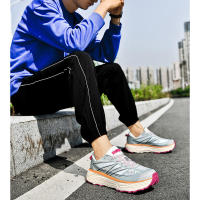 Nuevos zapatos de suela gruesa para hombre, calzado deportivo de moda para correr con absorción de impactos - details 3