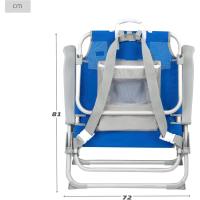 Pack de 2 sillas XXL multiposición para Playa, jardín, terraza o Camping, 5 Posiciones, 53x66x86 cm, Incluye Bolsillos, Topes antivuelco, Soporta 110 kg, Asas de Transporte (85483) - details 4