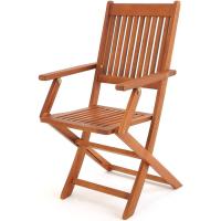 Conjunto de 2 Sillas de Jardín Plegables de Madera de Acacia Certificadas para Balcón, Jardín o Terraza - details 4