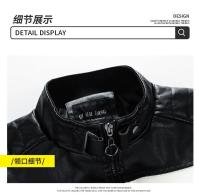 Chaqueta de Cuero de Alta Gama para Hombres en Invierno 2025 Estilo Empresarial Talla Grande - details 13