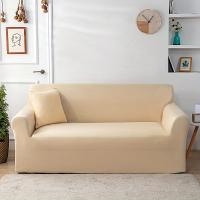 Funda de Sofá de Poliéster Elástica Antideslizante Cubierta Protectora para Muebles para Dormitorio, Oficina, Sala de Estar Incluye Cojín de Imitación - details 3
