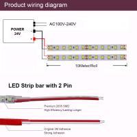 Tira de Luz LED XUNATA 10M 24V 120Leds/m Cinta de Diodo Blanco Cálido Anillo de Fuego Verde Azul Rosa Azul Helado Flexible - details 3