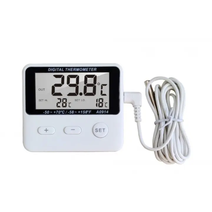 Termómetro Digital para refrigerador, dispositivo de alta calidad con Sensor exterior, alarma de temperatura portátil, para acuario - 1