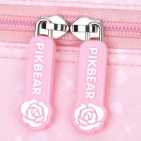 Mochila para niños arcoíris estilo refrigerador apertura de puerta bolso de hombro abierto lateral múltiples bolsillos estilo coreano - details 12