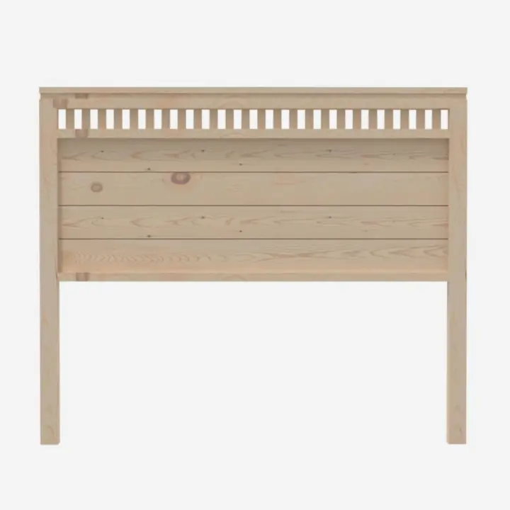 Cabecero para Cama de 180 Fabricado en Madera Maciza de Pino insigni Acabado Blanco Satinado - 1