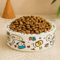 Cuenco de cerámica para gato con diseño antivuelco, resistencia a altas temperaturas, protección Cervical, cuenco de comida para gato, cuenco de agua potable para perro de dibujos animados - details 2