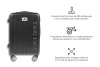 MARKTOMI - Maleta Cabina ABS 1PC - Ruedas Giratorias dobles con 360ª - Ryanair Vueling Iberia Wizzair  - 13 COLORES - 18