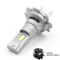 H7 llevó el faro 3000lm 3570 csp chip 1:1 Mini tamaño plug and play 6000k ventilador inalámbrico de luz antiniebla turbo - details 3