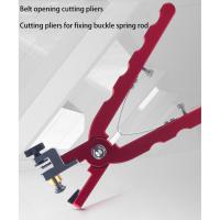Alicates de corte de pulsera de reloj de cuero para correas para fijar cierres, barra de resorte, herramienta de mano, rojo, recto - details 1