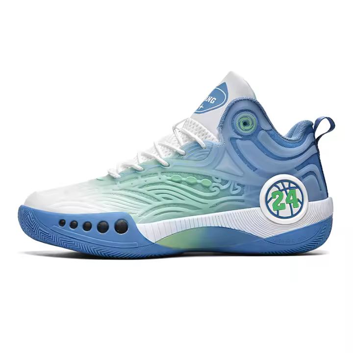 Zapatos de baloncesto superiores altos para hombres zapatillas de deporte zapatos deportivos transpirables antideslizantes - 1