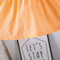 Vestido de manga corta para niña, Vestido de manga corta con decoración de flores grandes, ropa de fiesta de verano - details 2
